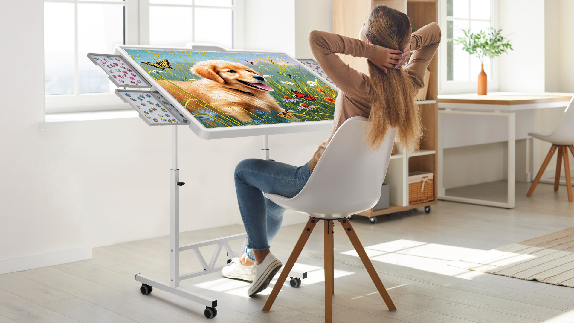 Amazon.com: Lifewit 1500 Pieces Adjustable Jigsaw Puzzle Table